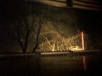 降雪の露天風呂